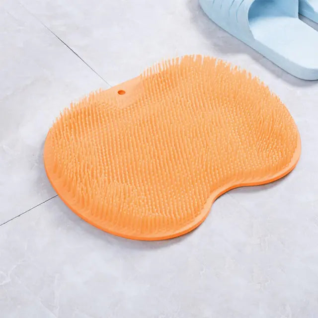 Bath Mat Back Massage Silicone Brush